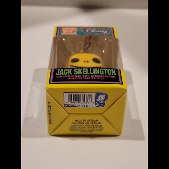 The Nightmare Before Christmas Jack Skellington Blacklight Pocket Pop! Key Chain - Picture 8 of 9